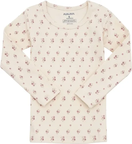Vista 142 de AVAUMA Conjunto de pijama de algodón para bebés y niñas de 6 meses a 7 años