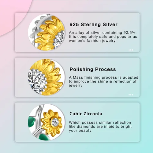Vista 5 de LUXILLA Jewelry - Dijes familiares para mujer, plata de ley 925, para pulseras, collares, día de San Valentín, día de la madre, regalo para mujeres