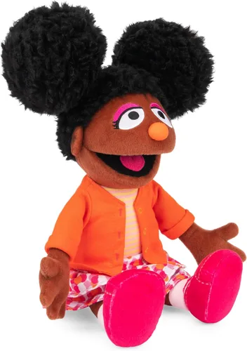 Vista 5 de GUND Sesame Street - Peluche oficial de Gabrielle, muñeca de felpa prémium para edades de 1 año en adelante, 13 pulgadas