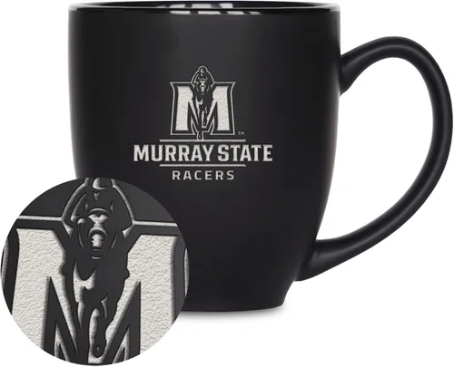 Vista 186 de Rico Industries - Taza de cerámica mate negra con grabado láser estándar de 15oz para NCAA (escuelas T & U) - Para bebidas calientes o frías