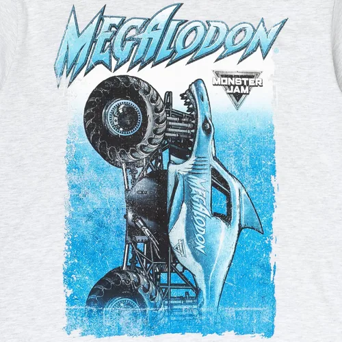 Vista 2 de Monster Jam Grave Digger Megalodon El Toro Loco - Camiseta para adulto