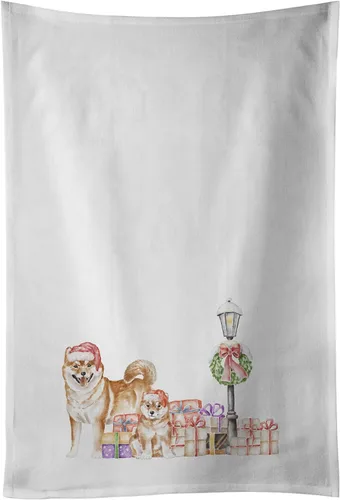 Vista 10 de Caroline's Treasures CK8100WTKT - Juego de 2 toallas de cocina con diseño de bulldog francés con diseño de país de las maravillas navideñas