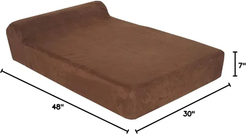 Vista 29 de Pet Support Systems - Cama ortopédica de espuma viscoelástica de gel extra grande de 52 x 36 x 7 pulgadas con cojín para perros, color azul mezclilla