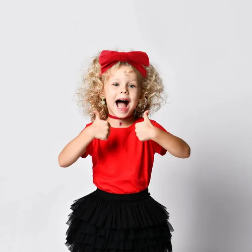 Vista 7 de Vestido de disfraz de princesa para niñas con accesorios aretes con clip traje de Halloween