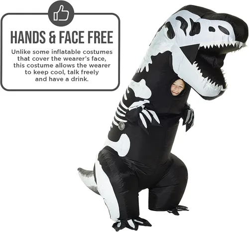 Vista 3 de Morphsuits Disfraz para niños de esqueleto GIGANTE hinchable, talla única