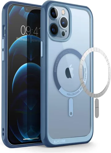 Vista 27 de SUPCASE Funda para iPhone 13 Pro (Unicorn Beetle Mag), [Compatible con MagSafe] [Protección de Grado Militar] Funda Protectora Delgada Transparente