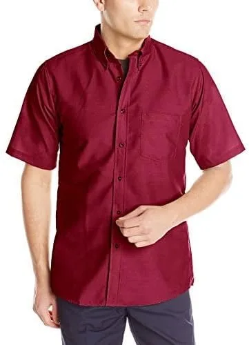 Vista 5 de Red Kap Camisa de vestir RK Poplin para hombre, Rojo