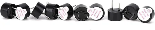 Vista 2 de 10 unids DC 3 V activa zumbador alarma electromagnética zumbadores piezoeléctricos activa alarma sonda industrial 0.354x0.236 in/0.354x0.217 in