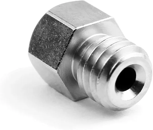 Vista 3 de Microswiss MK8 - Boquilla de acero chapado A2 resistente al desgaste (MakerBot, CraftBot, Creality, CR10, Ender 3, Ender 5, Tevo Tornado) 0.016 in
