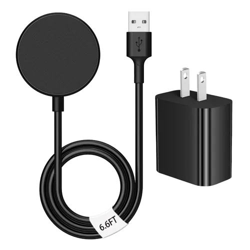 Vista 9 de Cargador de reloj inteligente, cargador inalámbrico portátil magnético, accesorios de cable de carga rápida, 3.3 pies, compatible con Samsung Galaxy