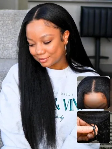 Vista 34 de Pelucas de cabello humano Bob de Beauty Forever, rubia con raíces marrones, parte lateral, corte recto, 7x5 encaje HD, adiós a los nudos, peluca Bob