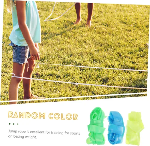 Vista 3 de NUOBESTY Banda elástica de salto para niños, cuerda de salto china, bandas elásticas de entrenamiento para niños, cuerda de goma para exteriores