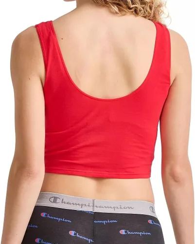 Vista 3 de Champion Camiseta sin mangas de algodón elástico doble para ejercicio, yoga, para mujer (talla S a 2XL)