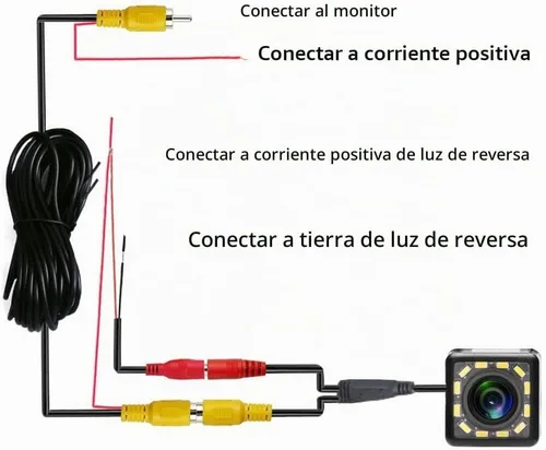 Vista 5 de Cámara de visión trasera de automóvil con 12 LED para Toyota RAV4 RAV-4 RAV 4 2006 ~ 2012 / Toyota Vanguard 2006 ~ 2012 y cámara de vehículo