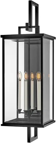 Vista 11 de Hinkley Weymouth Collection - Farol pequeño de pared para exteriores, dos luces, bronce aceitado