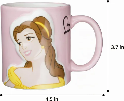 Vista 7 de Disney SAN2519 Beauty and the Beast Bella & Beast Kiss - Taza de 10.1 fl oz (10.1 fl oz)
