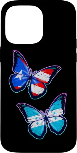 Vista 21 de Honduras Puerto Rico bicultural Roots. Butterfly Version Case for iPhone 17