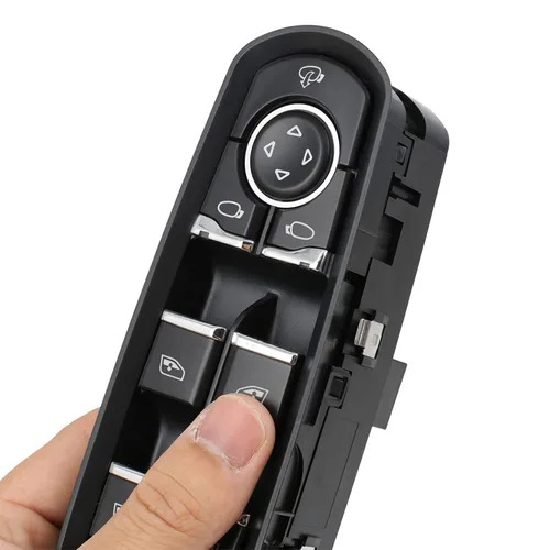 Vista 9 de uxcell Interruptor de control de elevalunas eléctrico delantero para Porsche Cayenne 2011-2014 para Porsche Panamera 2010-2014 7PP959858RDML