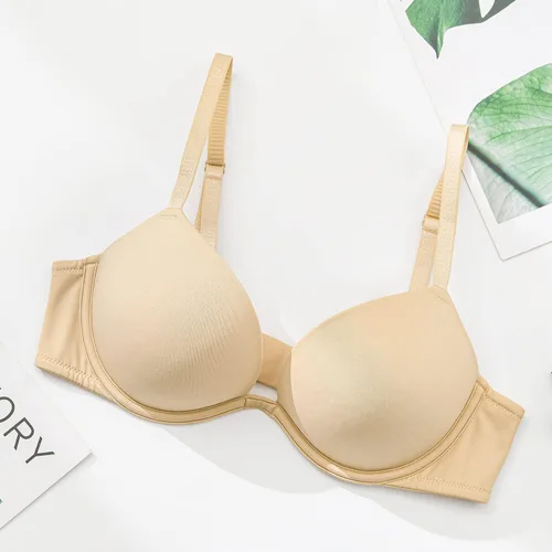 Vista 6 de Wingslove Sujetador push up para mujer, con escote en V profundo, con aros, multiway, 2 copas