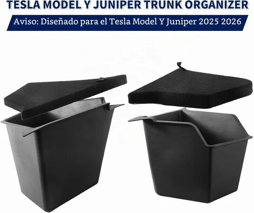 Vista 2 de Organizador de maletero Tesla modelo Y 2025-2026 Tesla Model Y contenedores