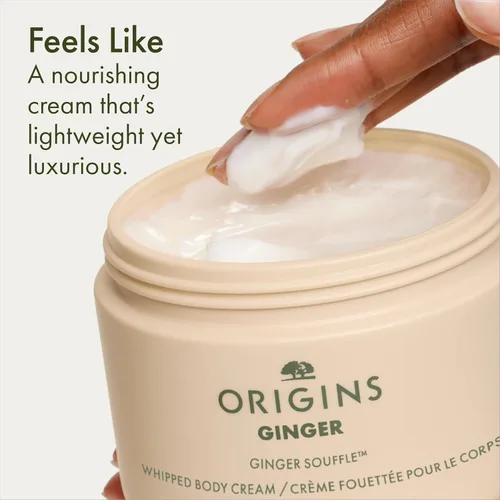 Vista 5 de Origins Crema corporal batida con soufflé de jengibre Mantequilla corporal para piel seca Con jengibre
