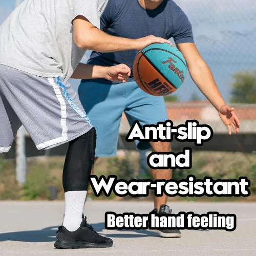 Vista 4 de Baloncesto tamaño 7 con bomba, baloncesto de entrenamiento en calle para interiores y exteriores, para hombres, mujeres, jóvenes