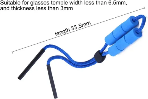 Vista 3 de Correa de gafas para deportes 6pcs natación deportes flotante espuma gafas cordón