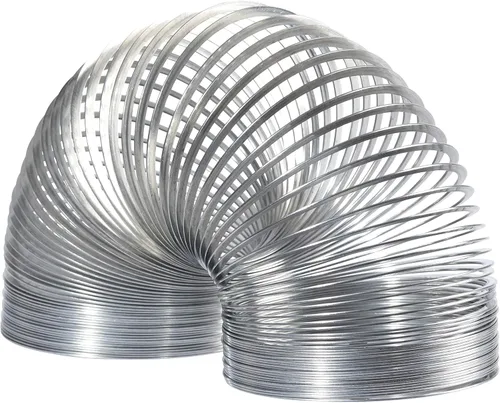 Vista 3 de Just Play - Slinky original gigante, resorte que camina de juguete, Slinky de metal, recuerdos de fiesta, juguetes antiestrés, rellenos