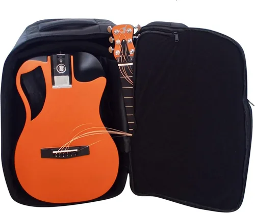 Vista 11 de Journey Instruments - Guitarra de viaje plegable de fibra de carbono OB660M Negro