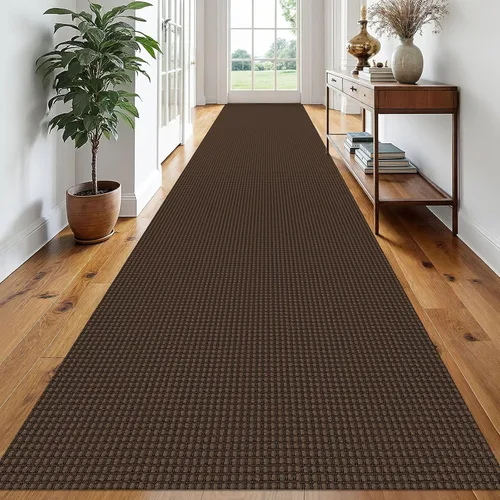 Vista 99 de EARTHALL Alfombra tejida de 2 x 3 pies, lavable para entrada, alfombra trenzada antideslizante, alfombra para puerta interior y exterior, alfombra
