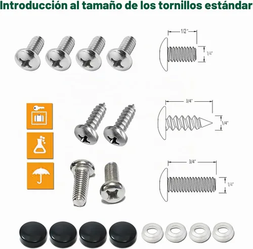 Vista 9 de Aootf Kit de Montaje de Placa de Matrícula Delantera - Soporte de Placa de Matrícula y Portaplaca de Automóvil de Aluminio Negro que se Ajusta sin