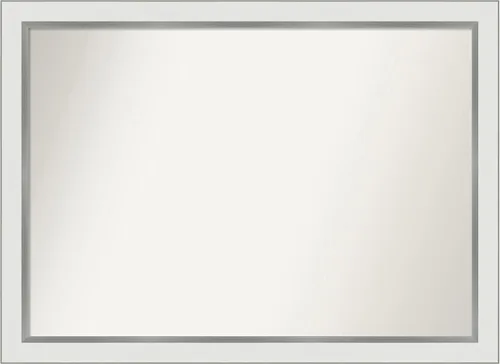 Vista 91 de Amanti Art Espejo personalizado, espejo de baño estrecho Alexandria White Wash, espejo de pared o espejo de tocador de baño sobre el fregadero