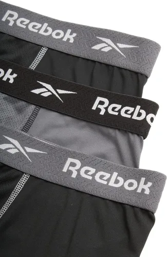 Vista 3 de Reebok Ropa interior para hombre - Calzoncillos bóxer de rendimiento sostenible (paquete de 3)
