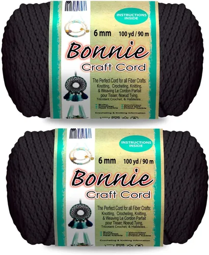 Vista 23 de Pepperell Bonnie - Cordón de macramé trenzado 6 mm x 91.4 m Almendra (Paquete de 2) Cordón de polipropileno retorcido para manualidades DIY