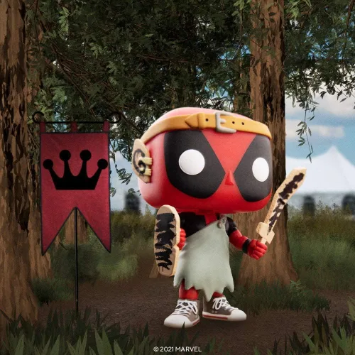 Vista 8 de POP Marvel: Deadpool 30th - Figura de vinilo Larping Deadpool Funko (con funda protectora de caja compatible), multicolor, 3.75 pulgadas