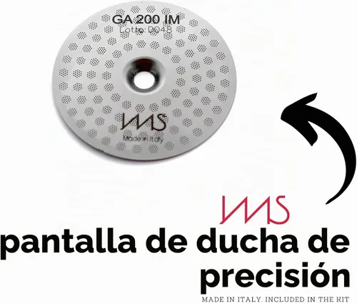 Vista 7 de Kit para Gaggia. Pantalla de ducha de precisión IMS, soporte de ducha de latón, junta de silicona, tornillos