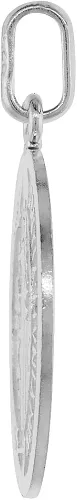 Vista 3 de Medalla de San Benito de plata de ley de 1316 pulgadas, redondo, 18-30 pulgadas, 0.039in