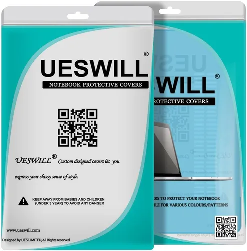 Vista 6 de UESWILL Compatible con carcasa rígida transparente brillante para MacBook de 12 pulgadas con pantalla Retina (se adapta al modelo: A1534)