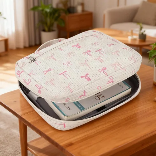 Vista 5 de JIANYA Funda para Biblia para Niñas y Niños; Estuche para Llevar la Biblia a la Iglesia; Bolsa para Biblia Infantil con Asa y Bolsillo