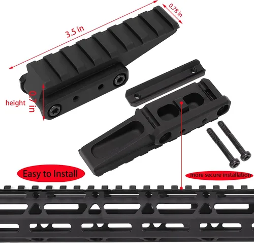 Vista 6 de Phoking Optic Riser Mount Picatinny Riser Fast Riser Red Dot Riser para Red Dot Sight Scope Optics