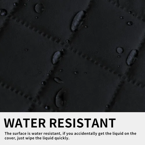 Vista 6 de ISSUNTEX Funda de sofá reclinable súper antideslizante para sala de estar, resistente al agua, acolchada, protectores de muebles para perros, Negro