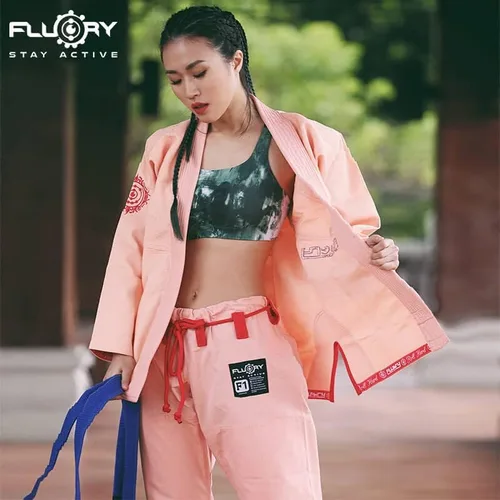 Vista 4 de FLUORY BJJ Gi - Traje brasileño Jiu Jitsu para mujer, kimonos para mujer, uniforme BJJ