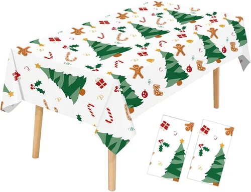 Vista 9 de Mantel de plástico decorativo del 4 de julio, paquete de 2 manteles desechables para decoración del Día de la Independencia para decoración