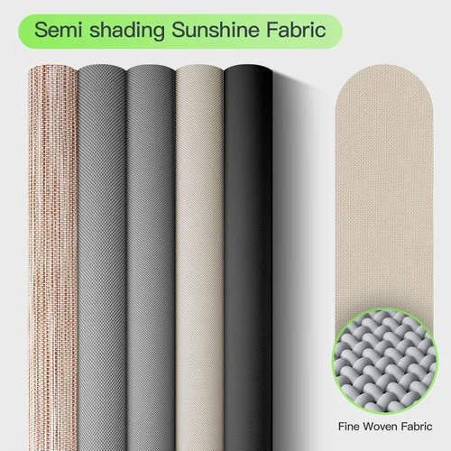 Vista 2 de Smart Blinds - Persianas solares automáticas de ancho personalizado (21-90 pulgadas), persianas enrollables con control remoto para ventanas