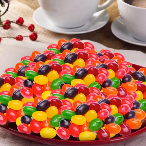Vista 3 de Frijolitos de Gelatina Originales (2 Libras) Dulces Navideños - Viene en una Bolsa Resellable - frijolitos de gelatina a granel - Perfectos
