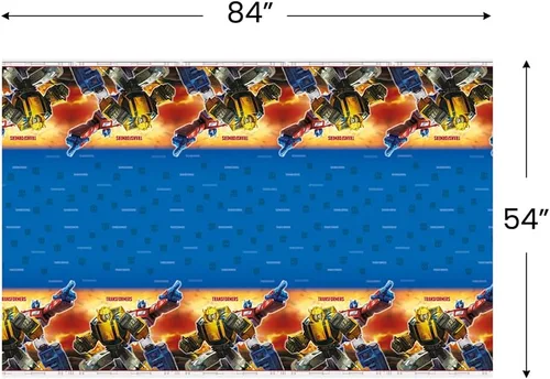 Vista 3 de Unique Transformers - Mantel rectangular de plástico para mesa, 54 x 84 pulgadas, 1 unidad