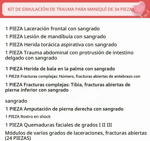 Vista 9 de Kit de 34 piezas de sangrado para heridas y traumatismos