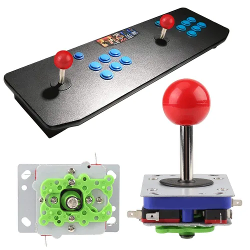Vista 2 de 1 joystick Arcade de estilo de competición ajustable de mango largo Joystick clásico 248 maneras juego de joystick bola para arcade juego de botón
