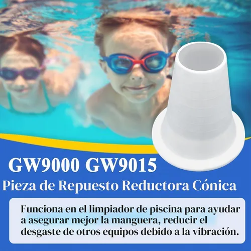 Vista 3 de GW9000 GW9015 Reductor de cono, pieza de repuesto automática de limpiador de piscinas y spa, color blanco 1 Paquete
