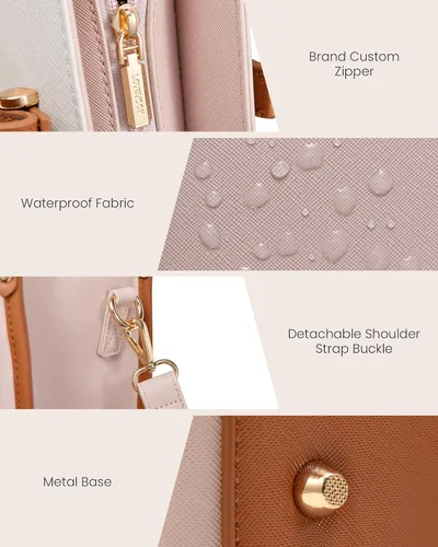 Vista 8 de LOVEVOOK Bolsa para laptop para mujer, 15.6 pulgadas, bolsa de mano para laptop 2 en 1, bolsa de trabajo profesional, maletín de negocios con bolso